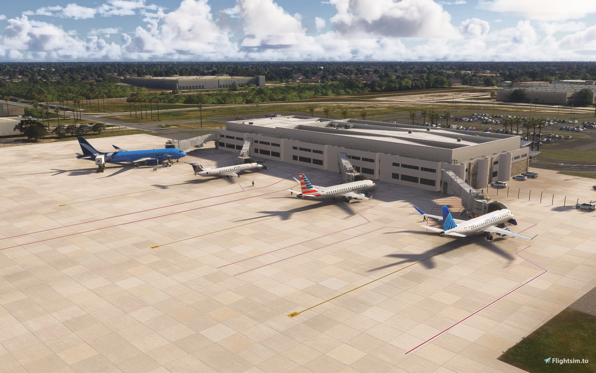 KBRO apron and gate area