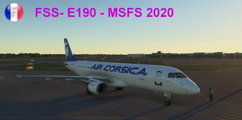 Air Corsica for Embraer E190 FlightSim Studio - for MSFS2020 4K