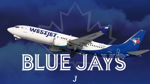 WestJet 'Toronto Blue Jays' | w/Cabin | iFly 737 MAX 8