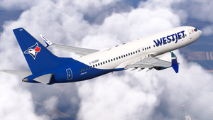 WestJet 'Toronto Blue Jays' | w/Cabin | iFly 737 MAX 8 thumbnail 6