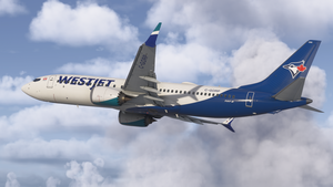 WestJet 'Toronto Blue Jays' | w/Cabin | iFly 737 MAX 8 thumbnail 7