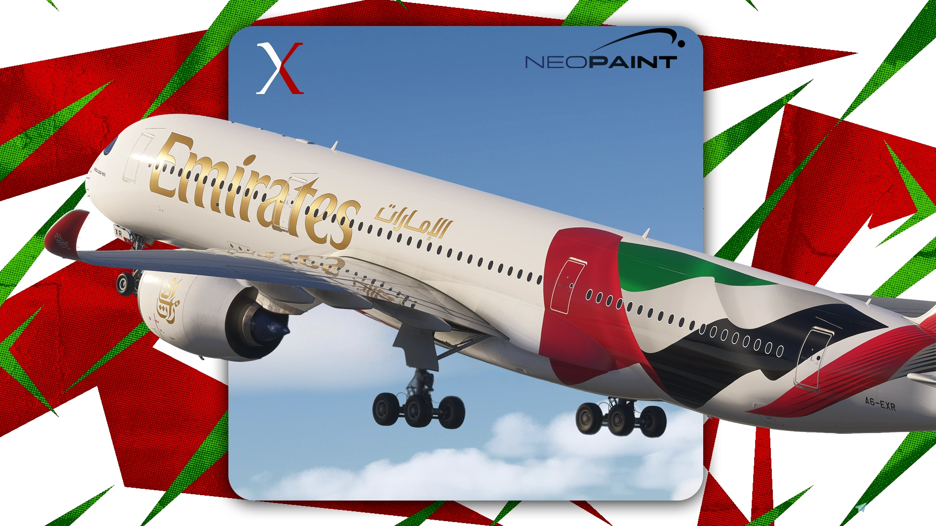 Emirates A6-EXR (2026) for A350-900 | 8k - Image 1