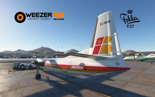 IBERIA Old 1977 - (4K Clean Version) for the Fokker F27-Mk500