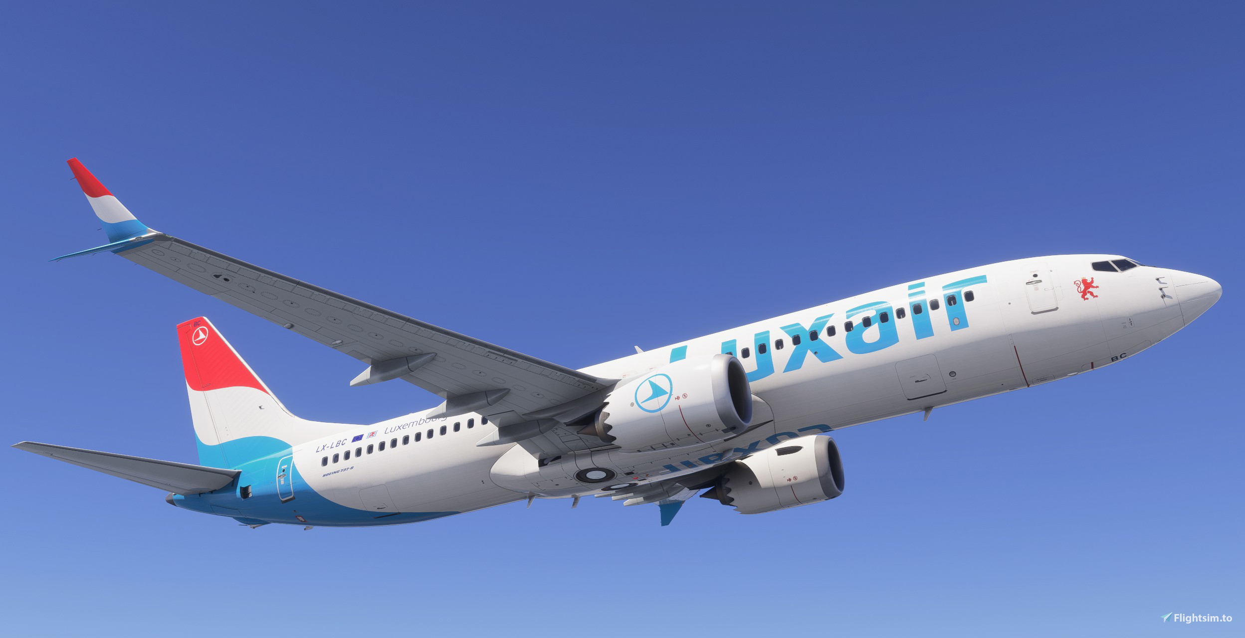 Luxair B38M Fleet Pack w/Cabin + Cabin Announcements | iFly 737 Max | - Image 1