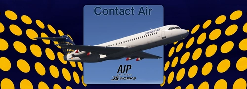 Contact Air - D-AFKC - JustFlight Fokker 100