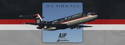US Airways - N887US - JustFlight Fokker 100