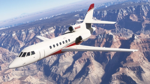 N444AB Contrail Falcon 50 (Dynamic Registration)