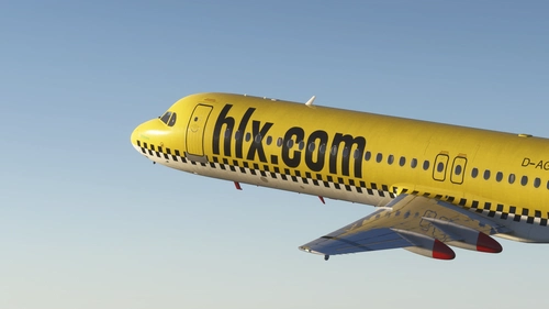 HLX [D-AGPP] Justflight Fokker 100