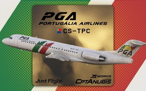 PGA Portugália Airlines CS-TPC | JustFlight Fokker 100