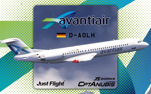 Avanti Air D-AOLH | JustFlight Fokker 100