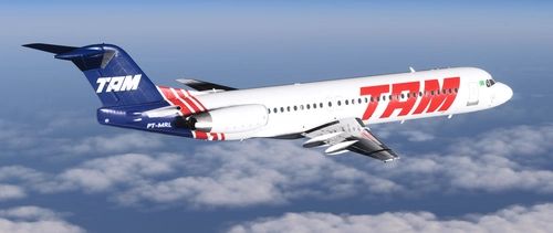 Just Flight Fokker 100 | TAM Linhas Aéreas PT-MRL