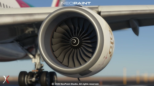 Improved Engine and Spinner Blur | IniBuilds A350-900 & 1000