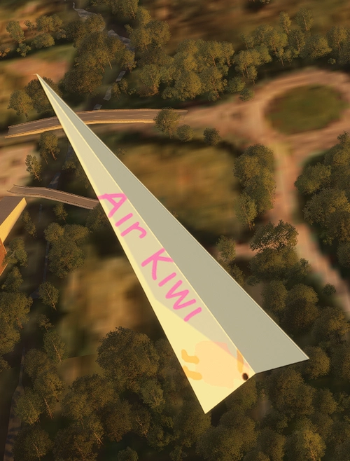 Air Kiwi livery for Tapzi Paper Airplane