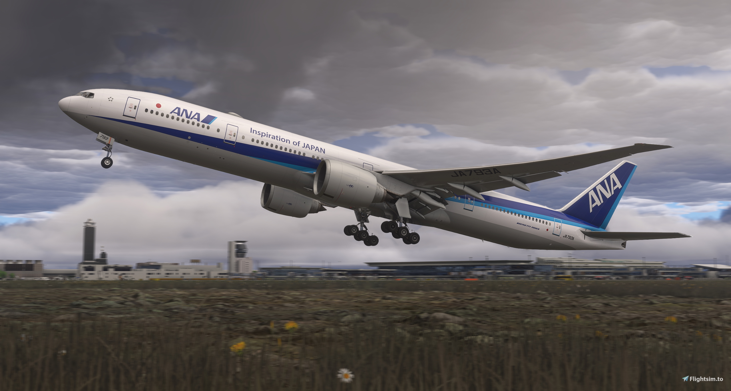 ANA - All Nippon Airways JA798A | w/Cabin | PMDG 777-300ER
