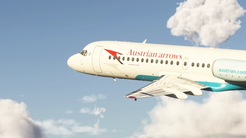 Austrian Arrows [OE-LFR] Justflight Fokker 70
