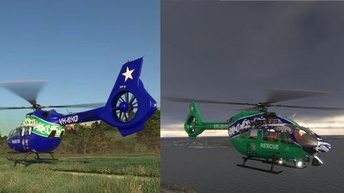 Lagaw Kuyup Rescue Service-inspired livery for H145 partial-Action Pack