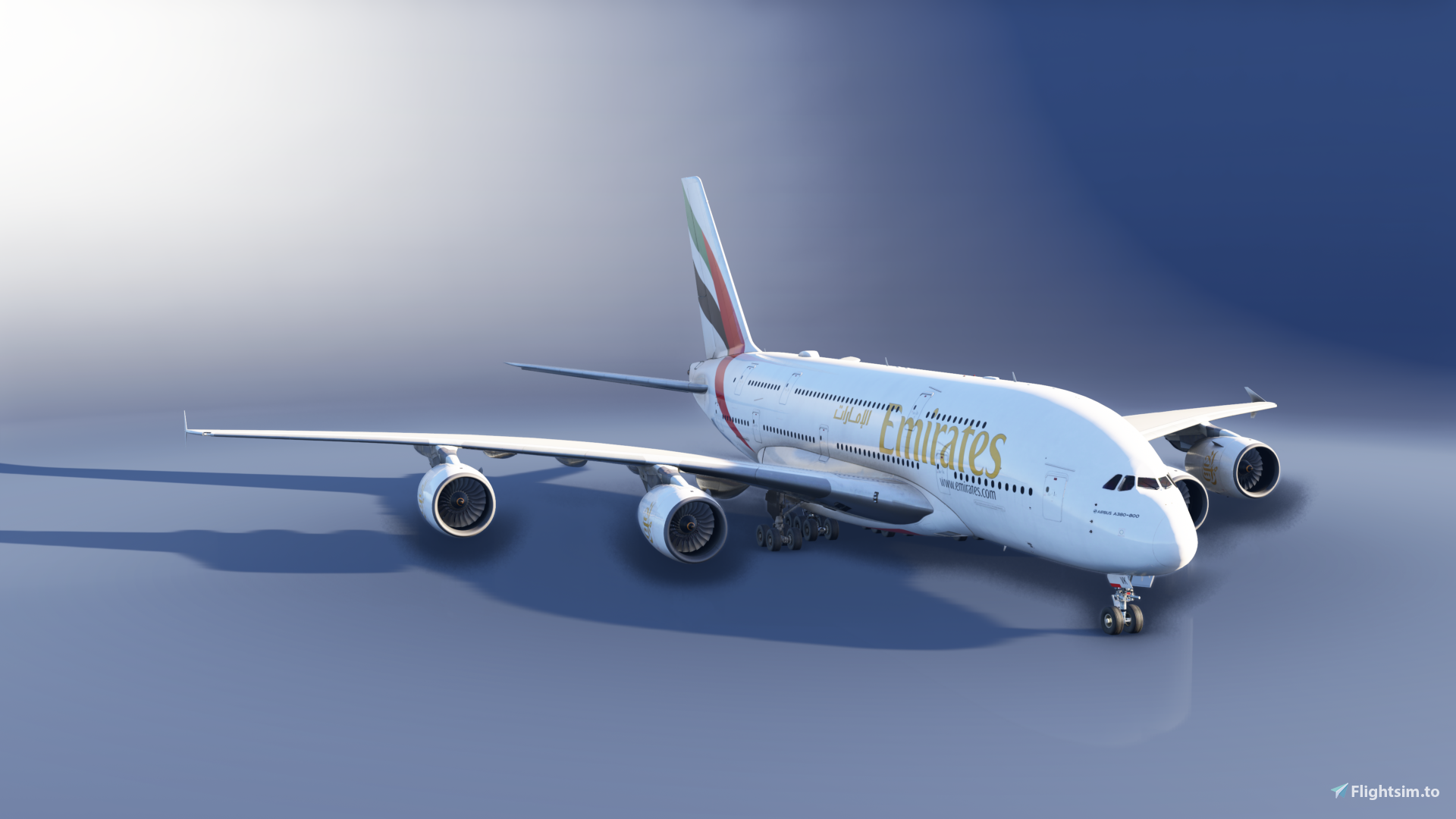 FlyByWire A380X | Emirates | A6-EVK | MSFS 2024 Native - Image 1