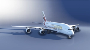 FlyByWire A380X | Emirates | A6-EVK | MSFS 2024 Native thumbnail 1