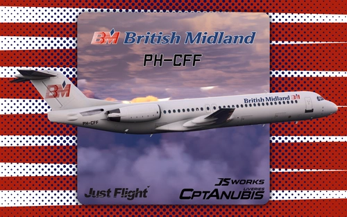 BMI British Midland White PH-CFF | JustFlight Fokker 100 Professional