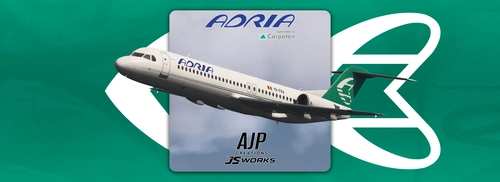 Adria Airways - Carpatair Lease - YR-FKA - JustFlight Fokker 100