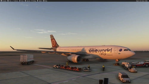 Fiji Airways DQ-FJU Oneworld Livery Ini A330-200RR MSFS2024 (with cabin)