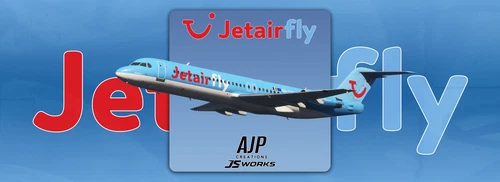 Jetairfly - OO-TUF - JustFlight Fokker 100