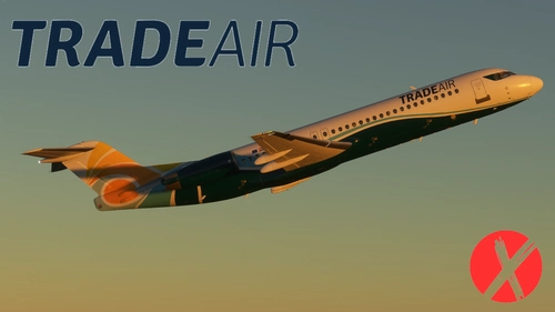 Trade Air 9A-BTD | JustFlight Fokker 100