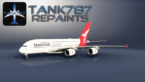 FlyByWire A380 | Qantas - VH-OQH Silver Roo [4K] thumbnail 1