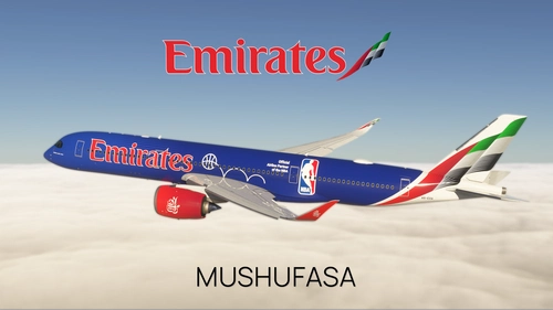 Emirates NBA | iniBuilds A350-900 [8K/4K]