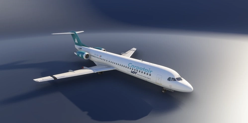 Carpatair LOT YR-FKA Just Flight F100