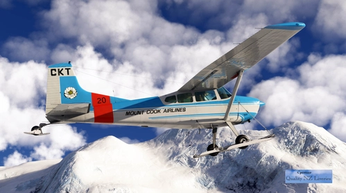 ZK-CKT Mount Cook Airline Ski Plane, NZ | Carenado Cessna C185F Skywagon