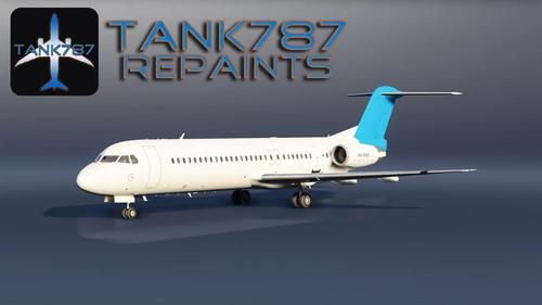 JustFlight Fokker 100 | Skywest - VH-FNT Debranded