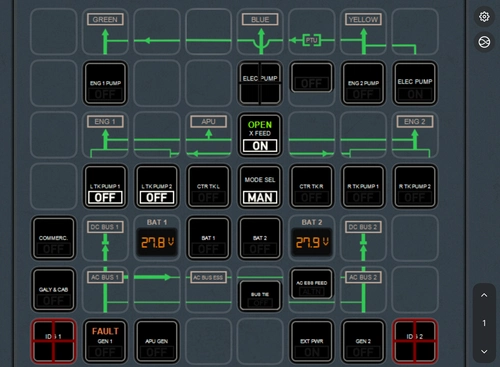 FlyByWire A320 Overhead Stream Deck Mobile profile (2024/2020)