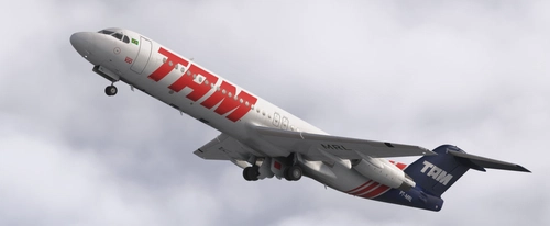 Just Flight Fokker 100 | TAM Linhas Aéreas PT-MRL