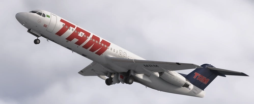 Just Flight Fokker 100 | TAM Linhas Aéreas PT-MRM