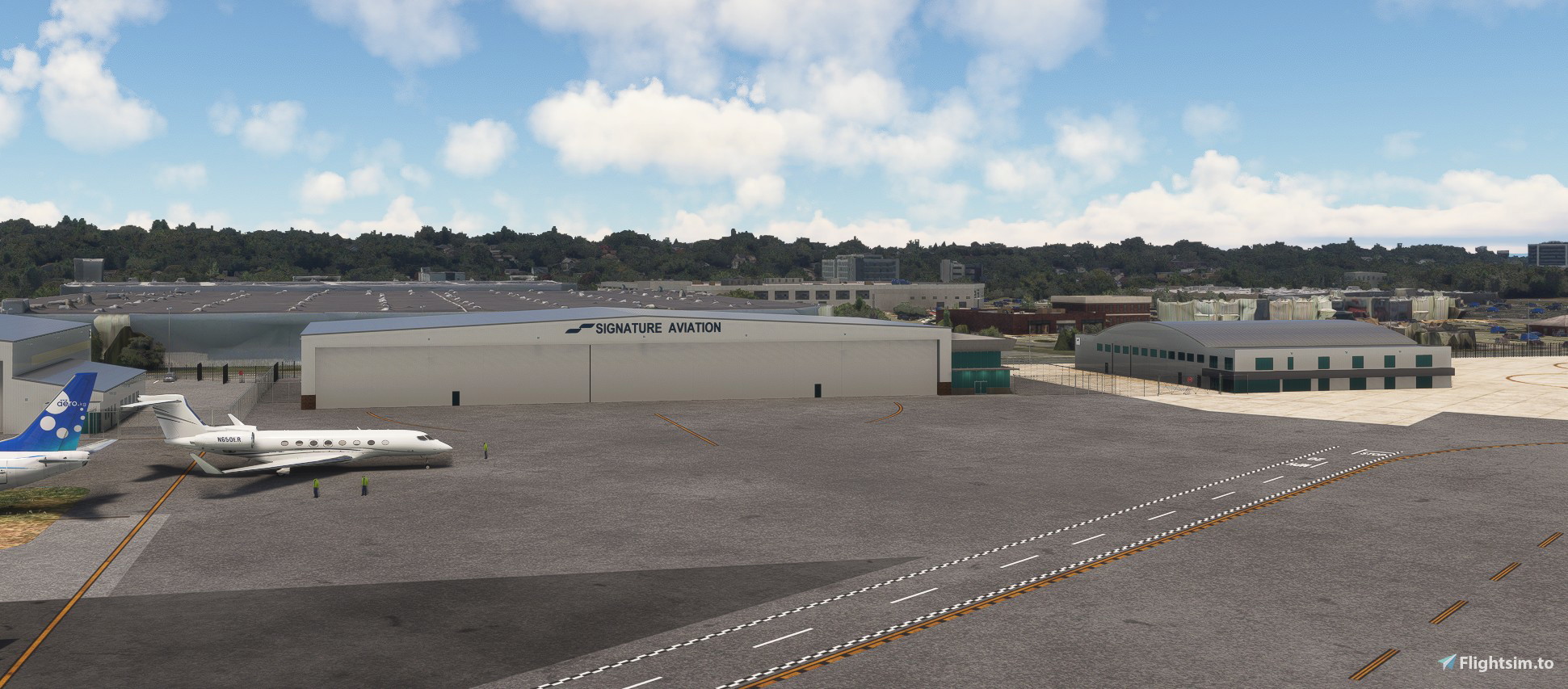 KTEB Teterboro Airport ramp view
