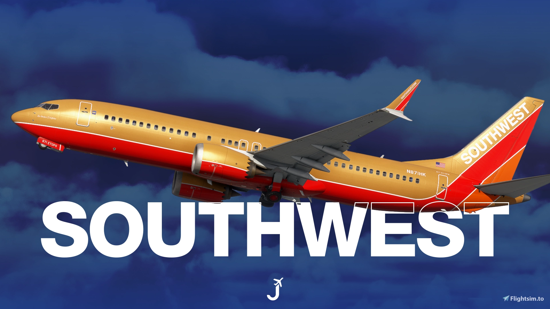 Southwest Airlines "Herbert D. Kelleher" | w/Cabin | iFly 737 MAX 8 - Image 1