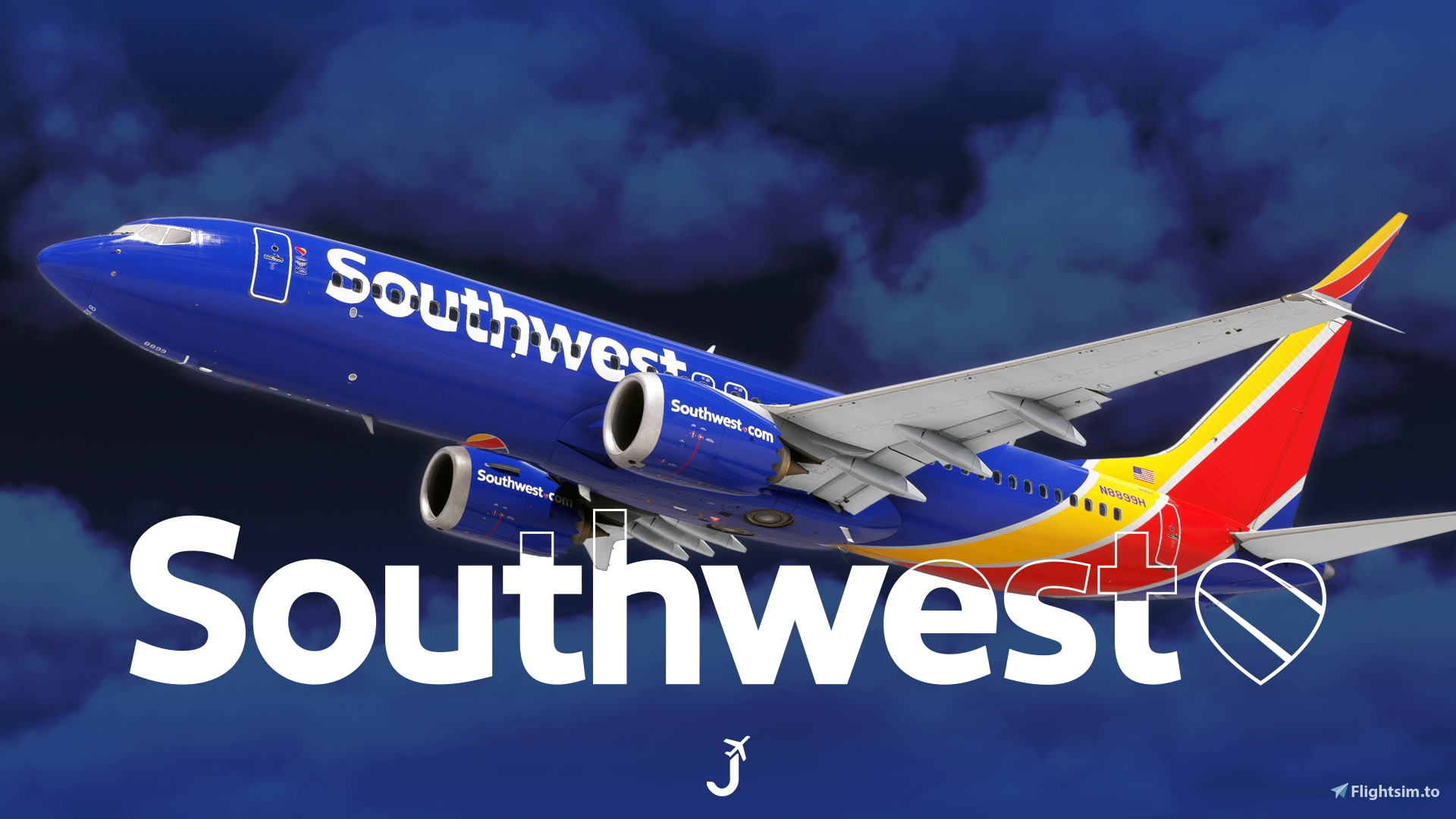 Southwest Airlines "Heart" [Collection] | w/Cabin | iFly 737 MAX 8 - Image 1