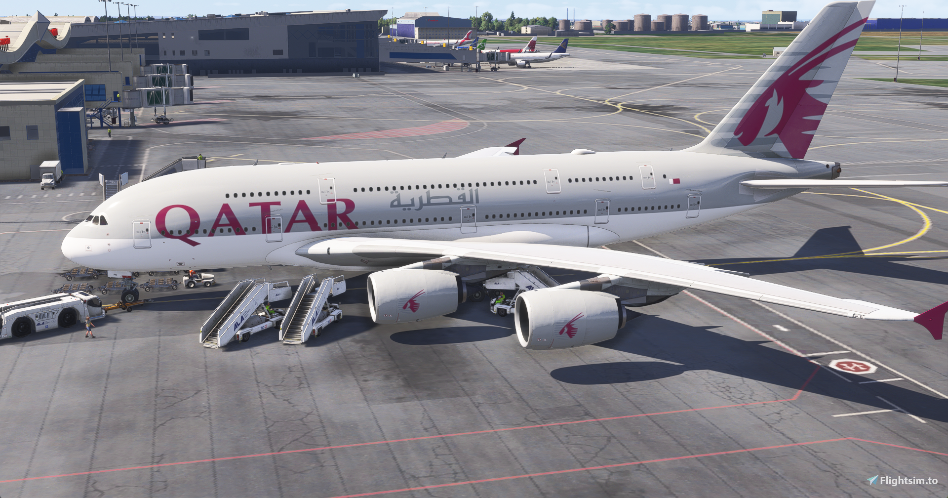 FBW Qatar Airways A380 - Image 1