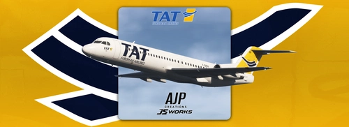TAT European Airlines - F-GIOV - JustFlight Fokker 100