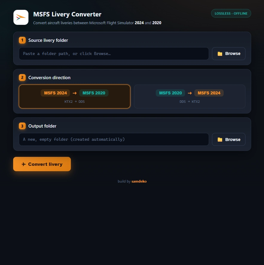 MSFS Livery Converter