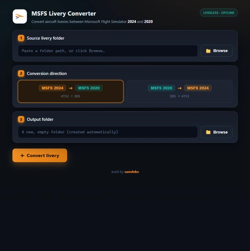 MSFS Livery Converter