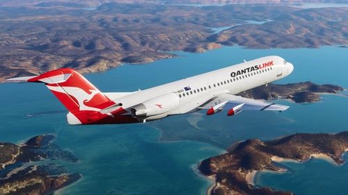 JustFlight Fokker 100 QantasLink