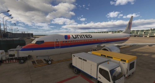 United Airlines "Saul Bass/Rainbow Tulip" [Fictional] Ifly 737 Max 8