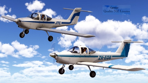 JustFlight PA-38 Piper Tomahawk | ZK-EQB & ZK-JTC | Hawke's Bay & East Coast Aero Club