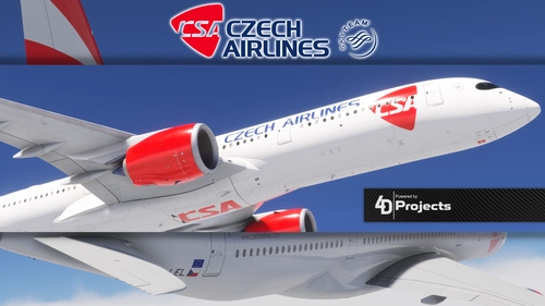 iniBuilds A359 Czech Airlines (New logo) (w/cabin)