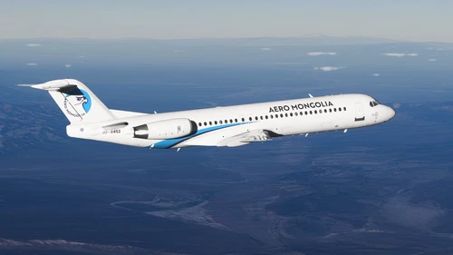 JustFlight Fokker 100 Aero Mongolia
