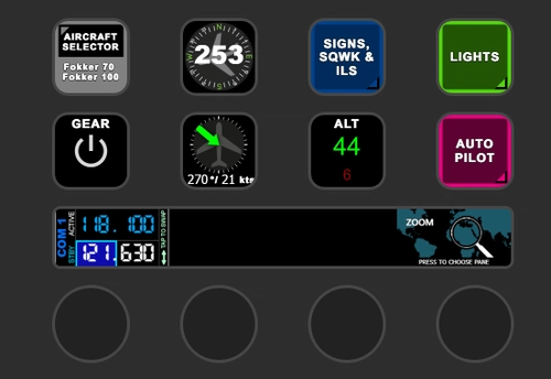 Stream Deck+ for Fokker 70 and Fokker 100