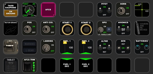 TAOG Dauphine HH65/AS365 StreamDeck XL and PLUS profiles, incl. AAO Scripts