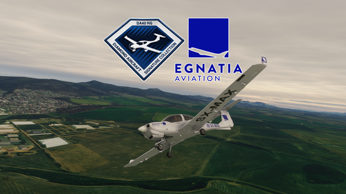 Egnatia Aviation COWS DA40NG SX-MAX 'Maxine'